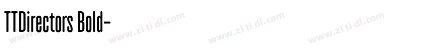 TTDirectors Bold字体转换